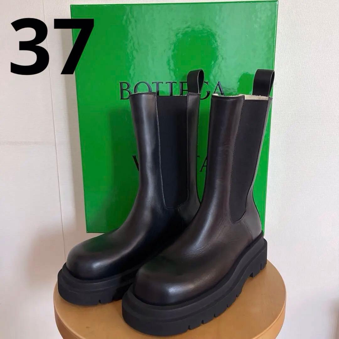 BOTTEGA VENETA ボッテガ•ヴェネタ　ラグブーツ　サイドゴア 新品同様 BOTTEGA VENETA ボッテガヴェネタ タイヤ ラグブーツ