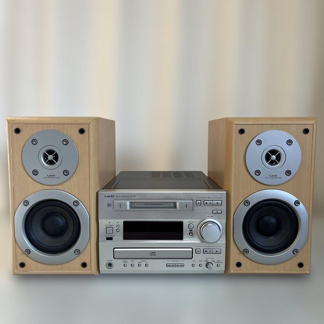 HITACHI ミニコンポ AX-M7 CDMDデッキ スピーカー - メルカリ