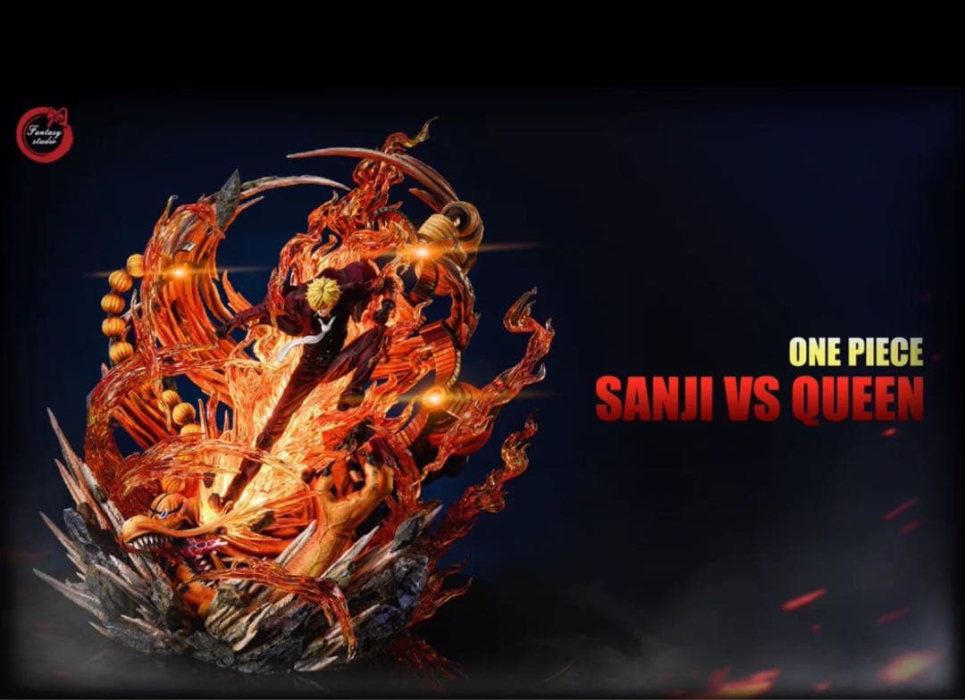 ワンピース　サンジVS クイーン　ガレージキット　フィギュア　完成品 ワンピース コックサンジ ガレージキット フィギュア 塗装済み完成品の