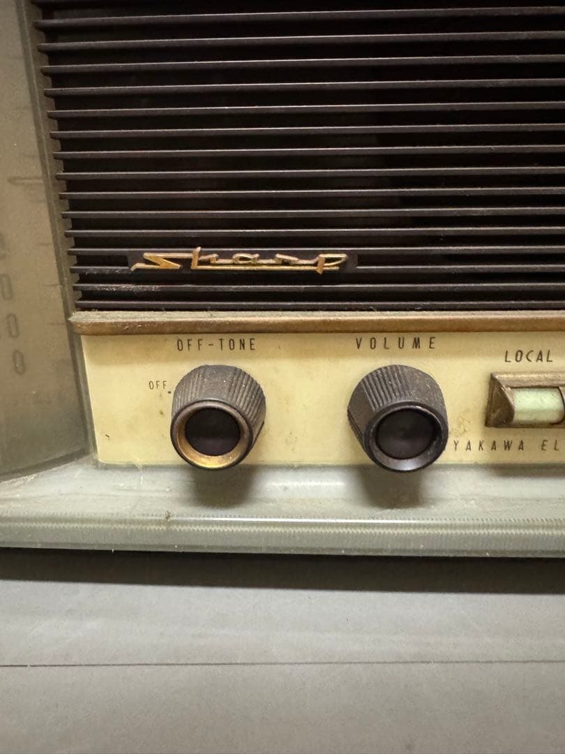 希少 早川電機 シャープ 真空管ラジオ 6A-31型