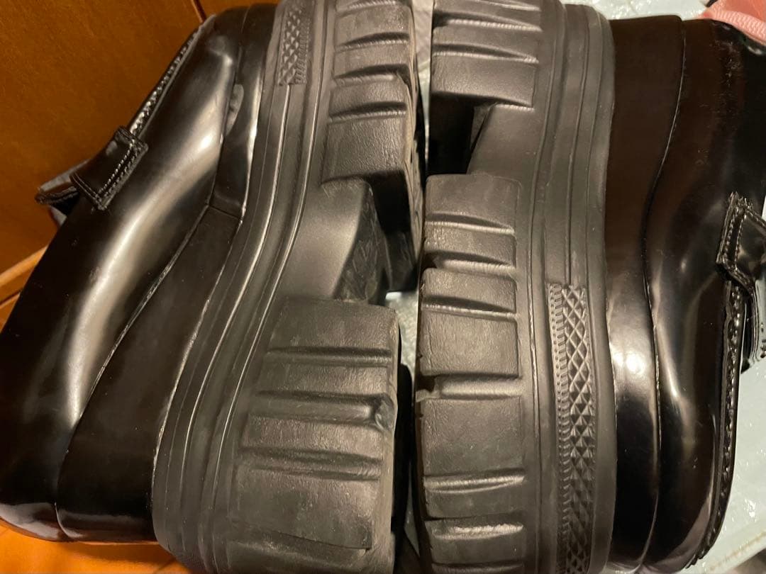 michellMacaron 厚底ローファー Mサイズ 黒 - メルカリ