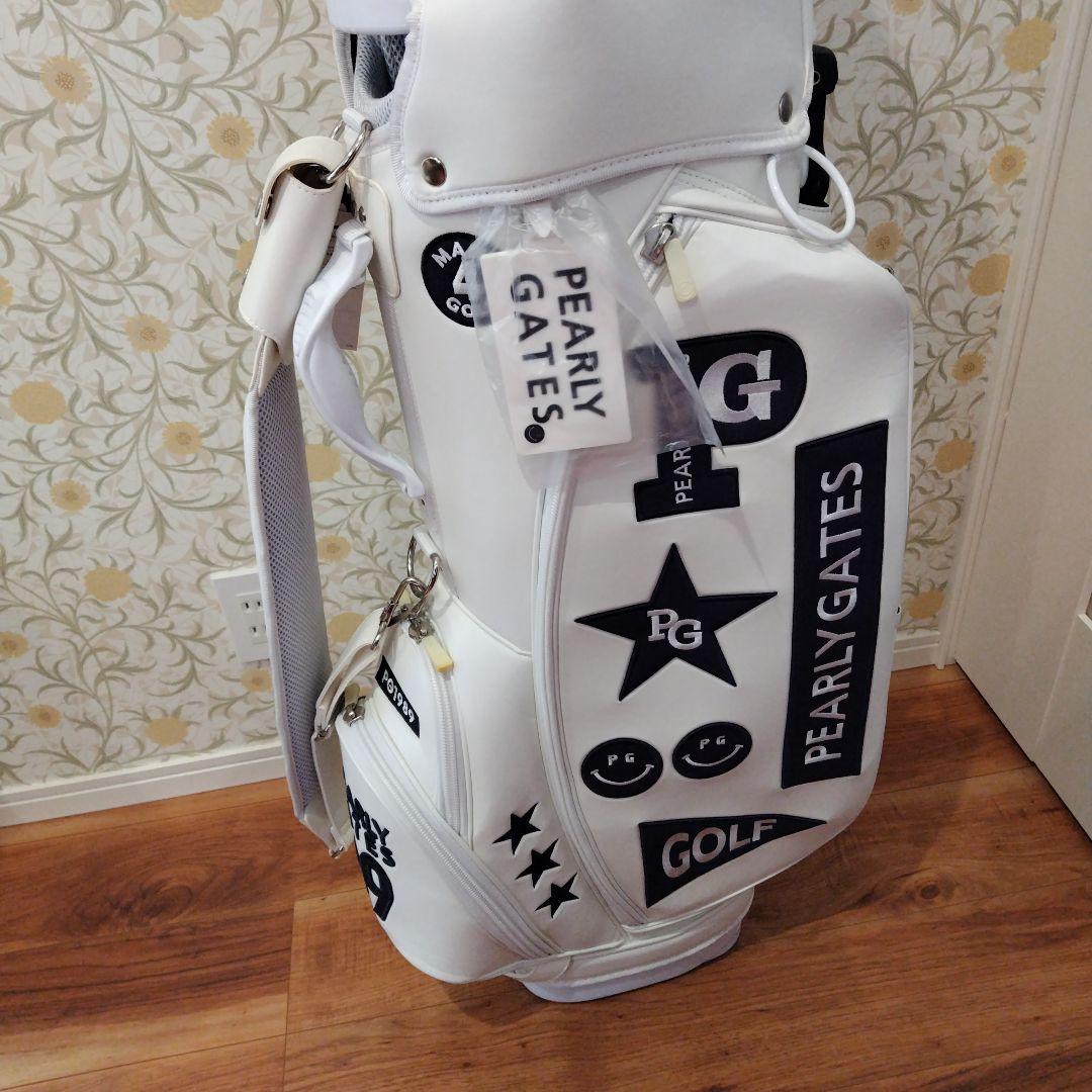 PEARLY GATES ゴルフバッグ 89 ホワイト - メルカリ