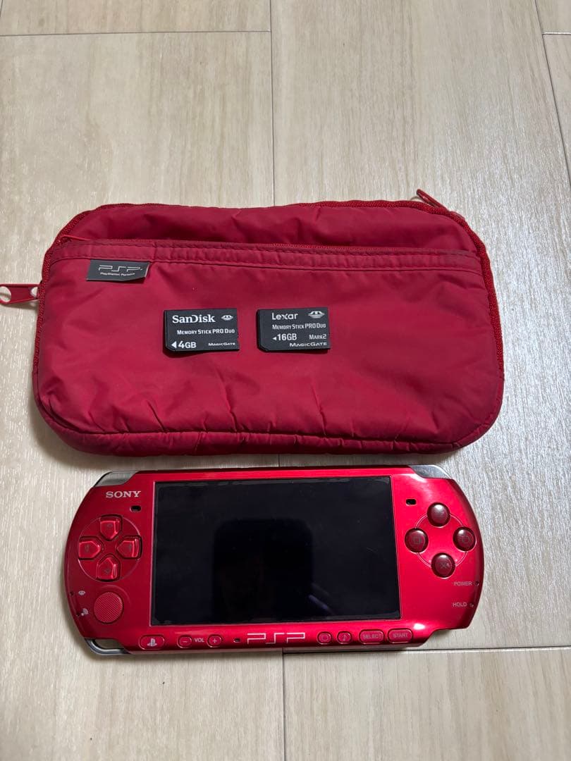 SONY PSP-3000 ラディアント・レッド カセット3個セット - メルカリ