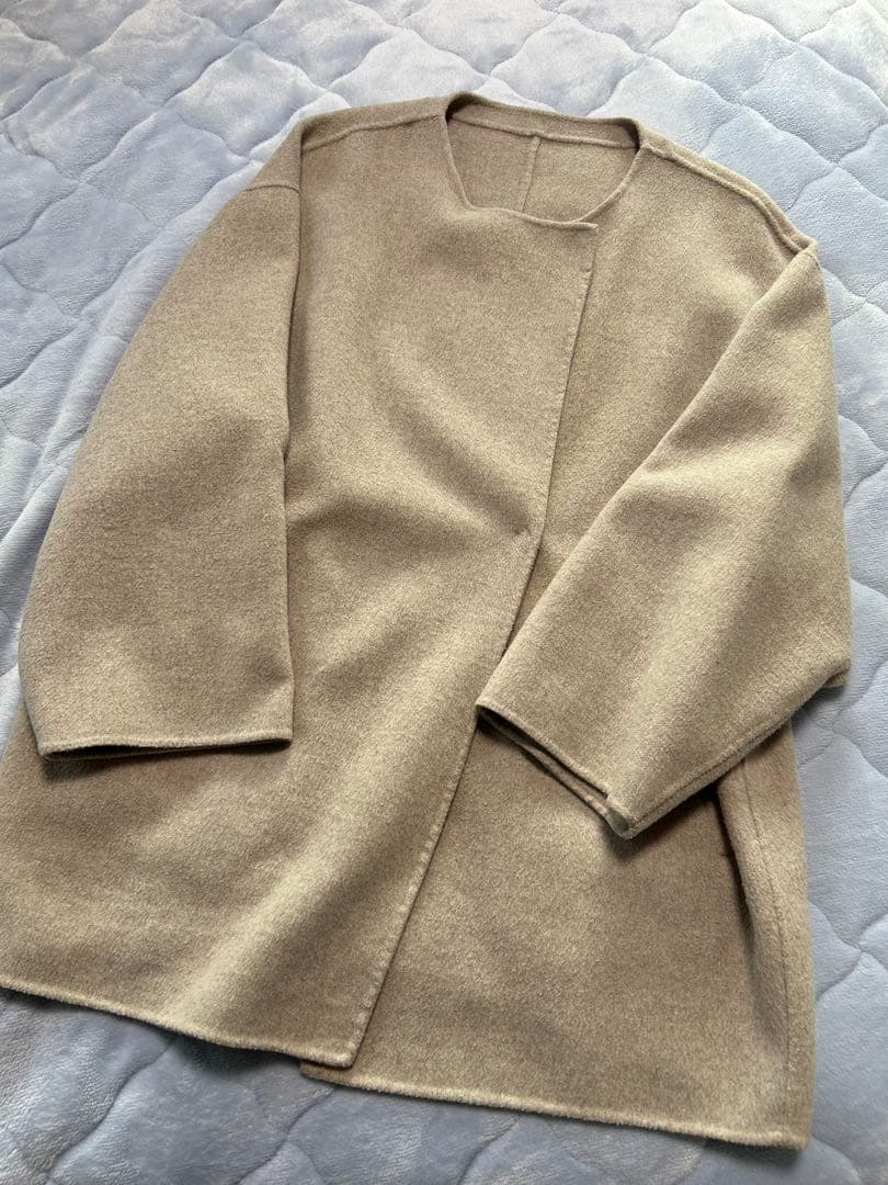 美品✨スローブイエナ HAMILTON ダブルフェイスショートコクーンコート SLOBE IENA（スローブイエナ）の「HAMILTONダブルフェイスウール