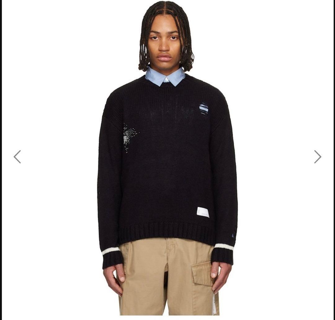 NEIGHBORHOOD】ブラック クルーネックセーター 2025AW - メルカリ