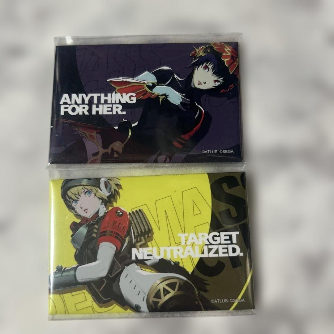 ペルソナ3 アイギス メティス スクエア缶バッジ - メルカリ