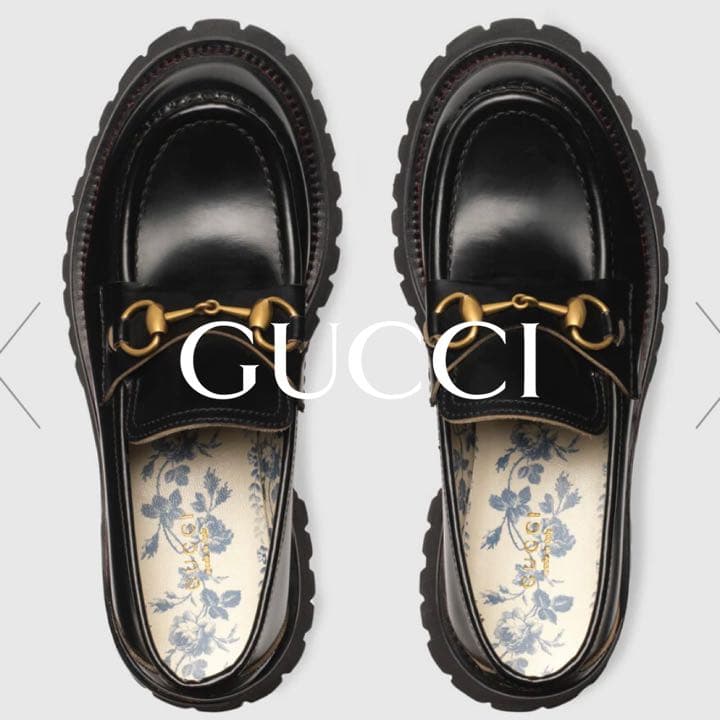 美品/22.5cm/35/GUCCI/ローファー/蜂刺繍 - メルカリ