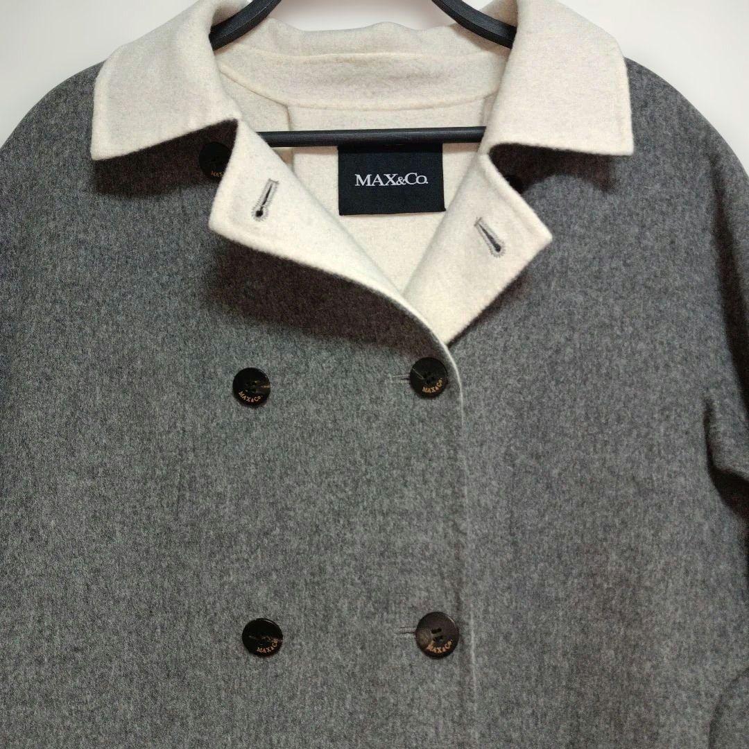 MAX&Co. ウール ダブルブレストコート ピーコート オーバーサイズ