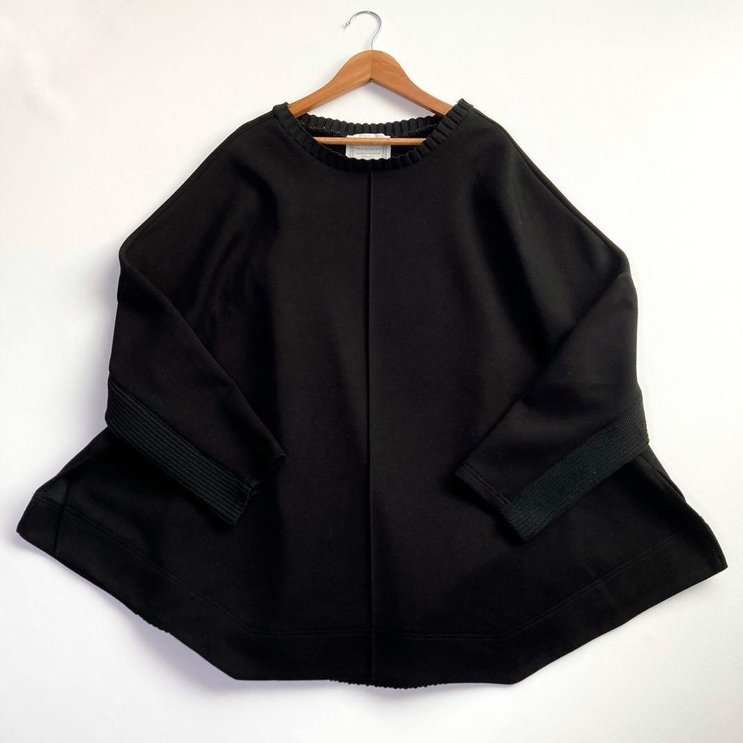 極美品 ビアズリー ニットコンビダンボールプルオーバー 24AW ブラック