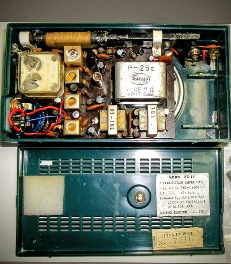 昭和レトロ サンヨー トランジスタ ラジオ 6C－11整備品