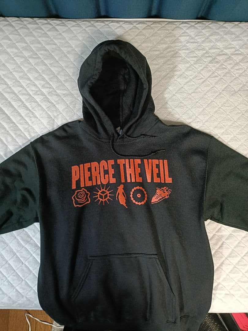 Pierce The Veil パーカー サイズL A Flair for the Dramatic Rose Hoodie Ivory - Pierce The Veil