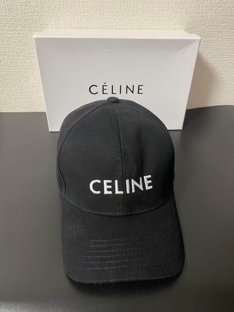 【美品】CELINE ブラック キャップ 楽天市場】セリーヌ CELINE ベースボールキャップ ブラック メンズ
