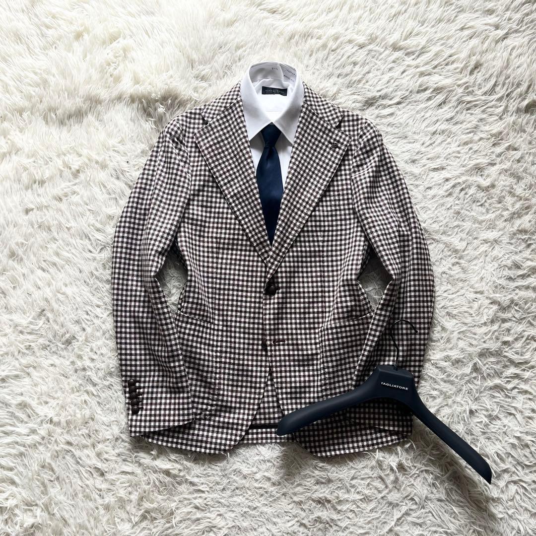 <極美品>TAGLIATORE ピーノレラリオ ウールシルク ジャケット 48 極美品>TAGLIATORE ピーノレラリオ ウールシルク ジャケット 48 - メルカリ