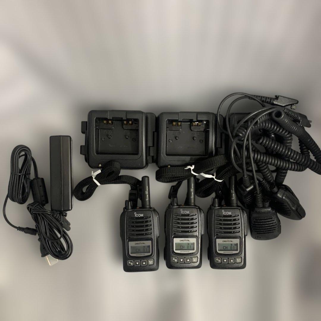 アイコム　デジタル簡易無線　5W IC-DU65C 3台セット 中古品 Yahoo!オークション -「ic-du65c」の落札相場・落札価格