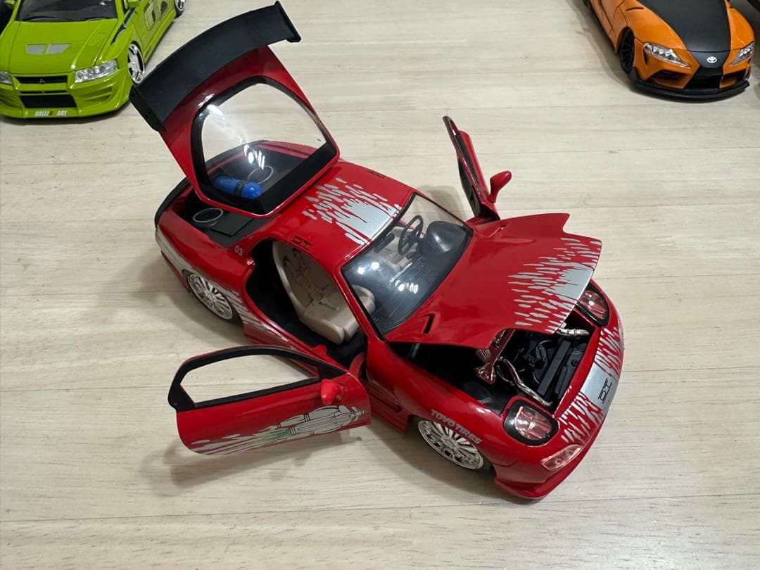 ワイスピ ミニカー5台セット（開閉機能付き）