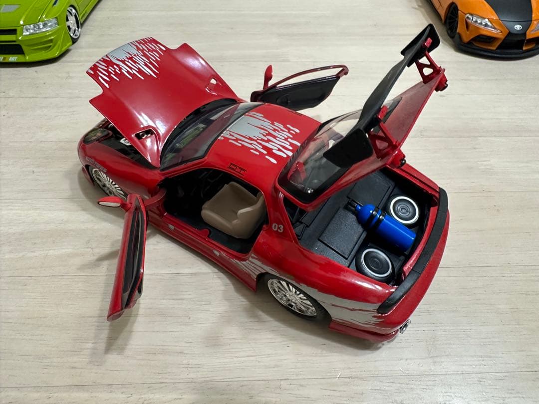 ワイスピ ミニカー5台セット（開閉機能付き）