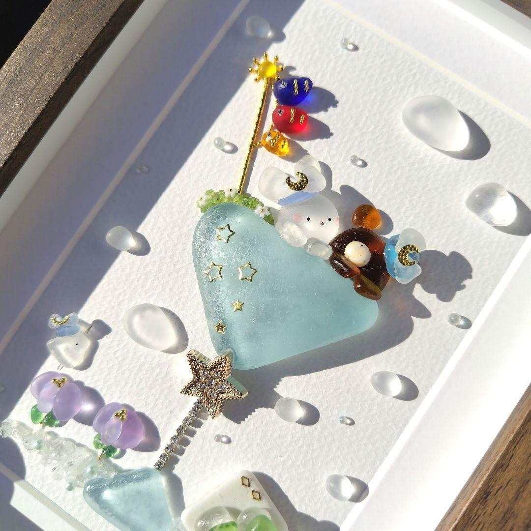 シーグラスアート『 Happy Weddingカクテル～mini～』他5点 シーグラス