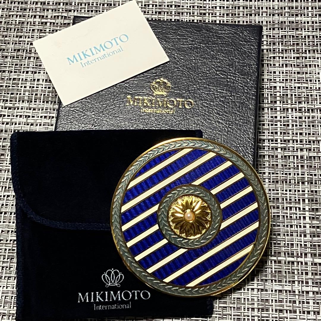 美品 ミキモト MIKIMOTO 真珠 円形 鏡 ミラー MIKIMOTO - MIKIMOTO ミキモト コンパクトミラー 新品同様の通販 by