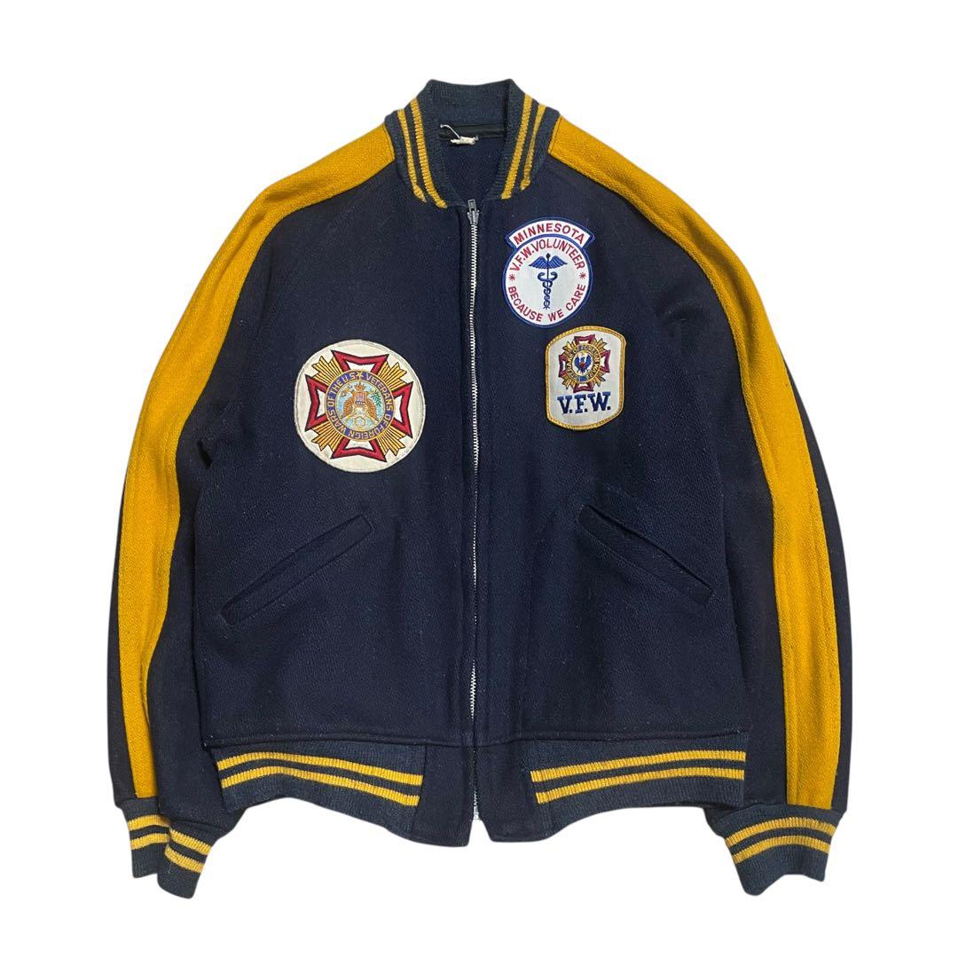 60s V.F.W.退役軍人会 スタジャン ヴィンテージ VFW ワッペン - メルカリ