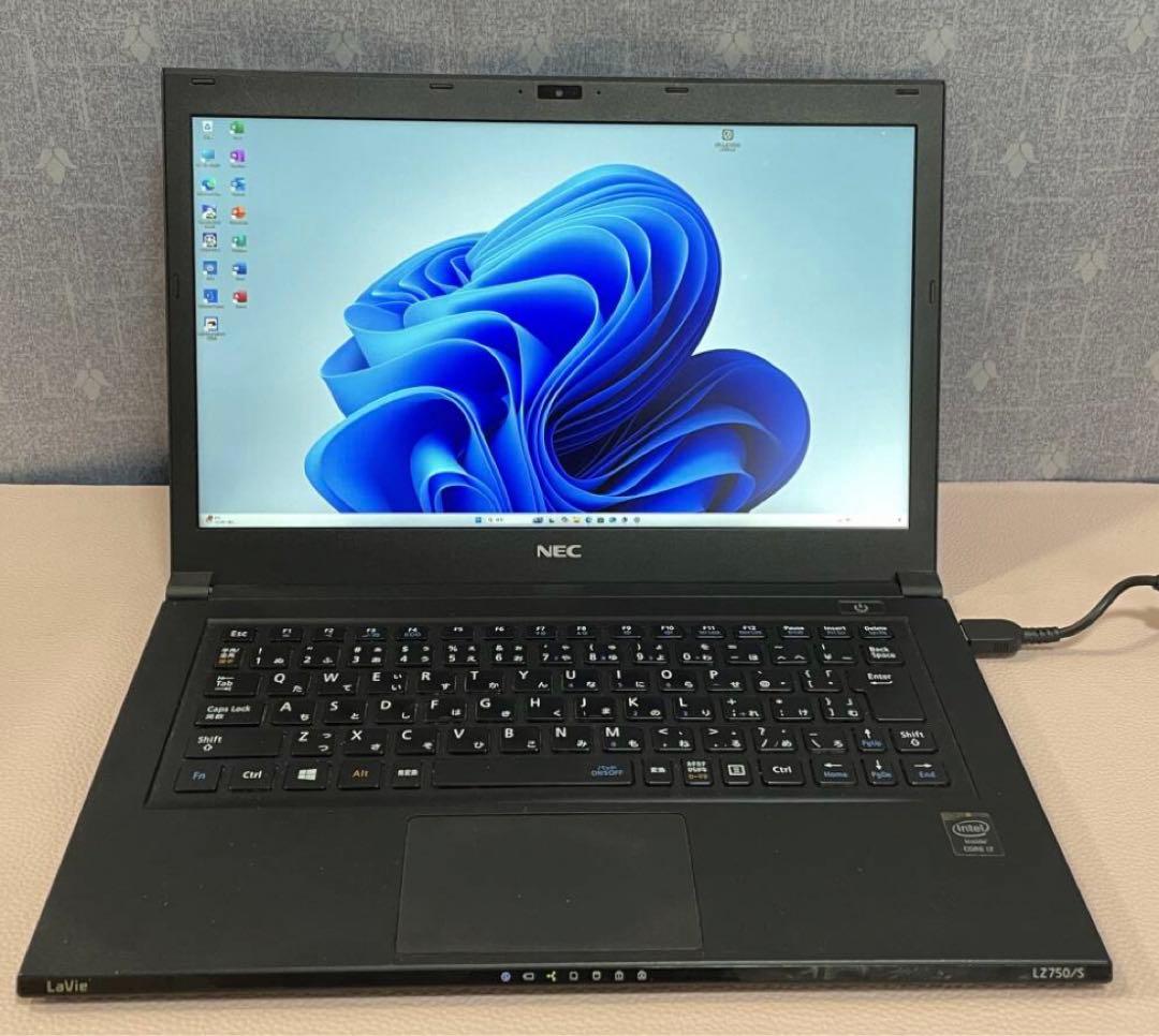 6197★Core i7★NEC薄型軽量ノートPC　★SSD★13.3型高解像度 NEC、約1.197kgで長時間駆動・タッチパネルを採用した13.3型ノートPC