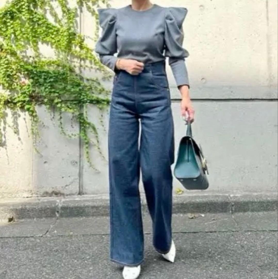 専用】とんがりトップス グレー パフスリーブ 長袖 サイズ2 - メルカリ