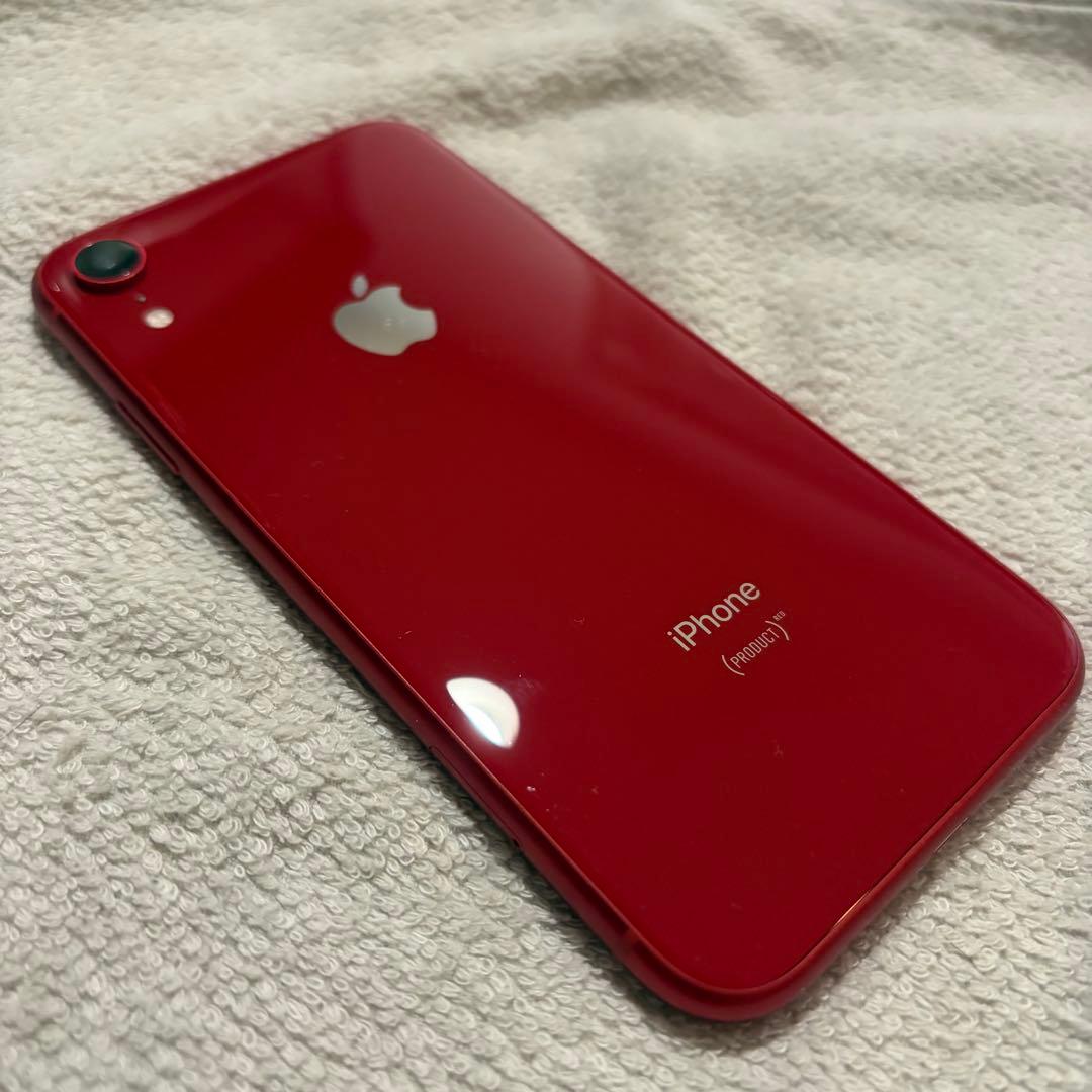 美品 iPhone XR 64GB レッド バッテリー 90% SIMロック解除