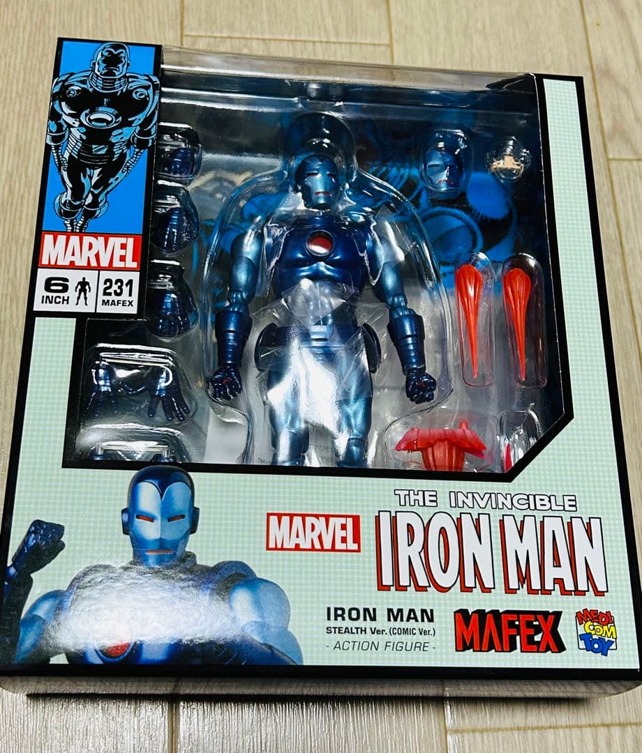 MAFEX No.231 IRON MAN 新品未開封 MAFEX No. 231 Iron Man ( Stealth Ver. ) MEDICOM TOY Action Figure