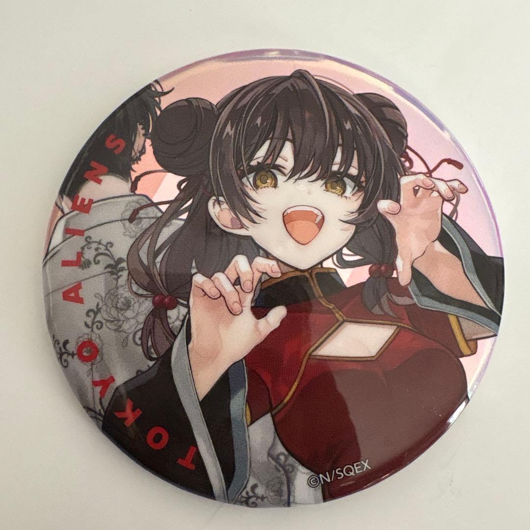 東京エイリアンズ ビッグオーロラ缶バッジ 明明 - メルカリ