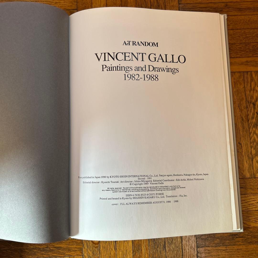 ヴィンセント・ギャロ VINCENT GALLO アートランダム 京都書院 - メルカリ