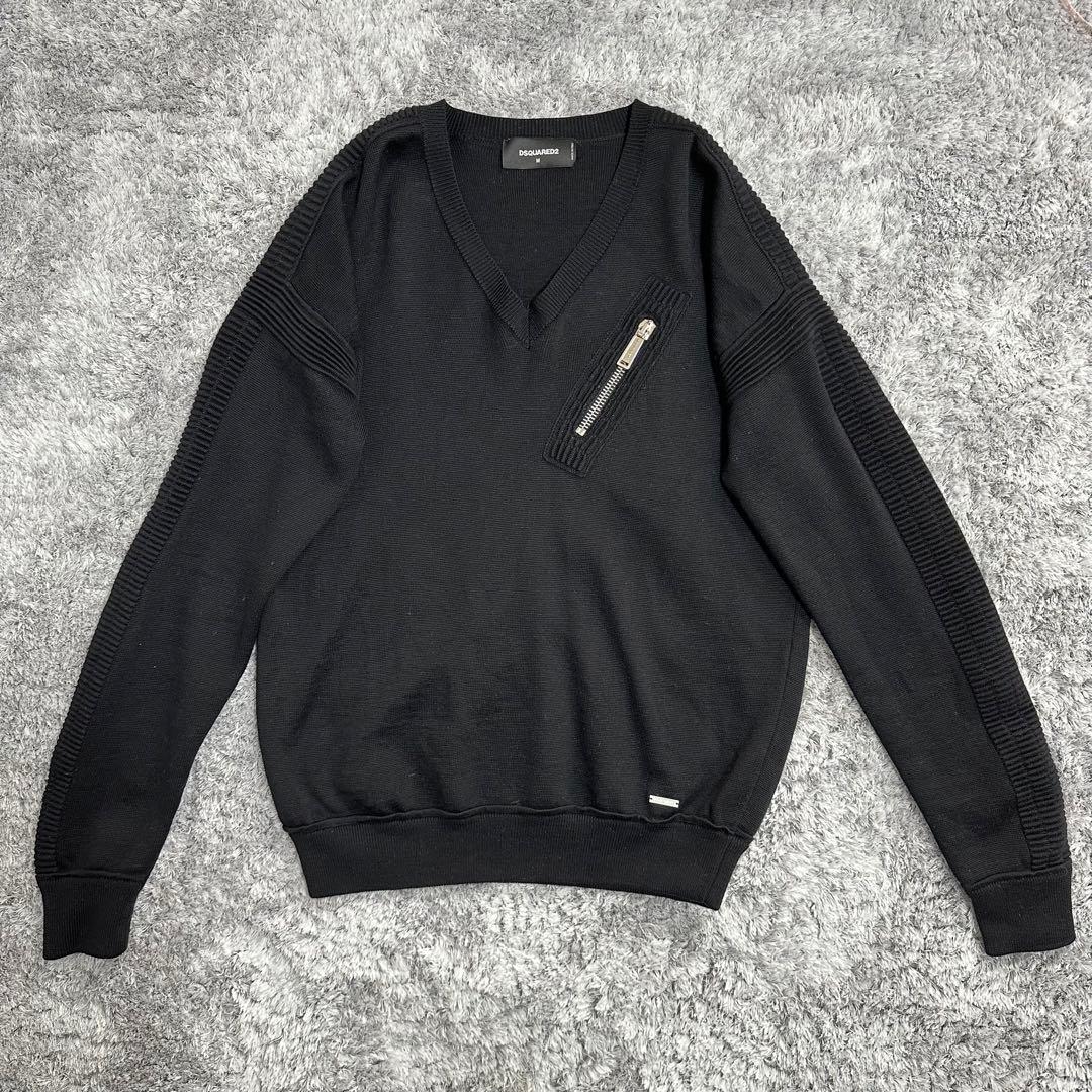 超希少◎】DSQUARED2 ウールニット ジップデザイン 美品 完売モデル◎