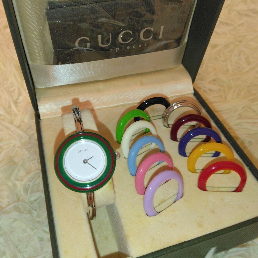 超希少品 GUCCI グッチ チェンジベゼル 腕時計 シルバー あいみょん