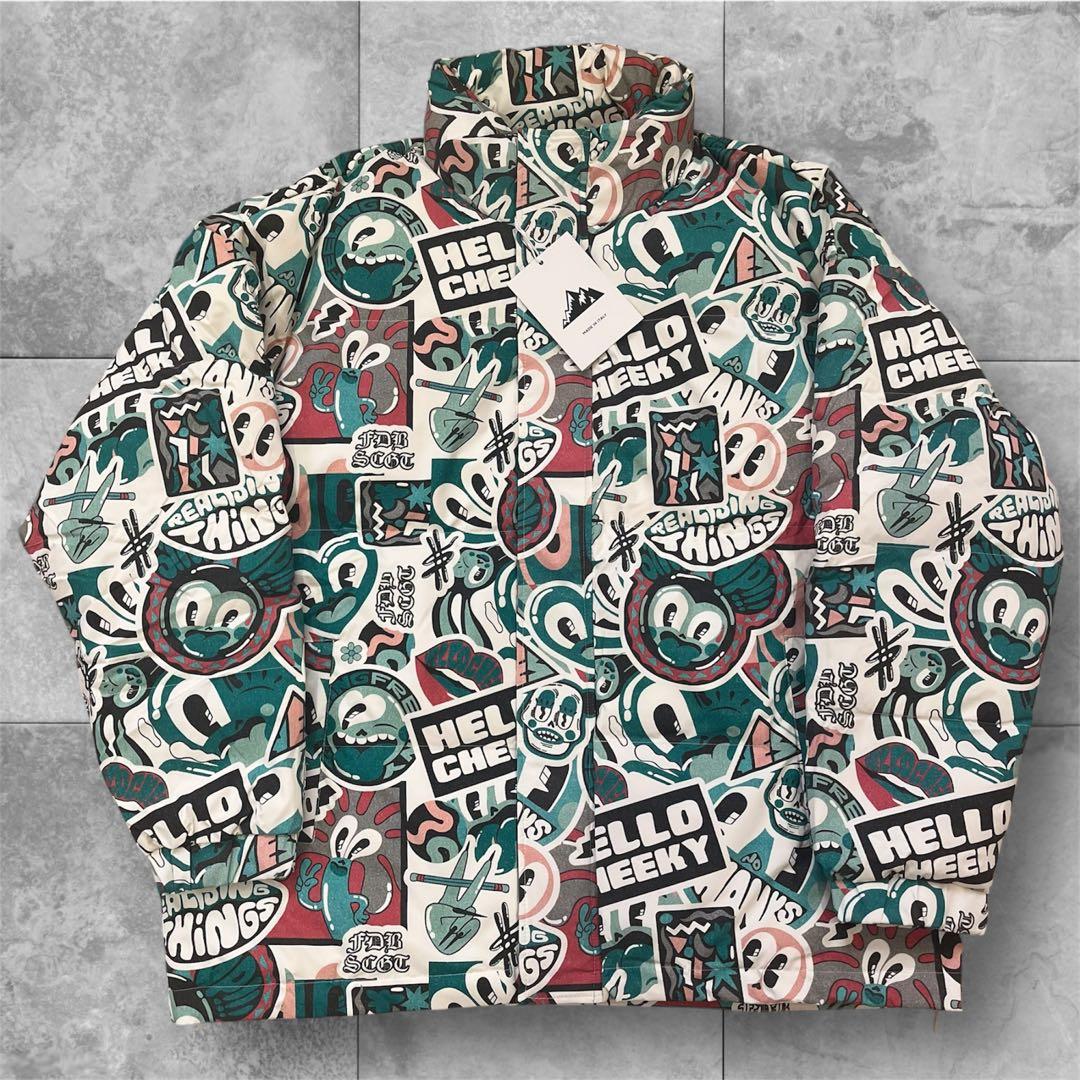 ダウンジャケット pop イタリア製 ダックダウン スキー スノボ XXL