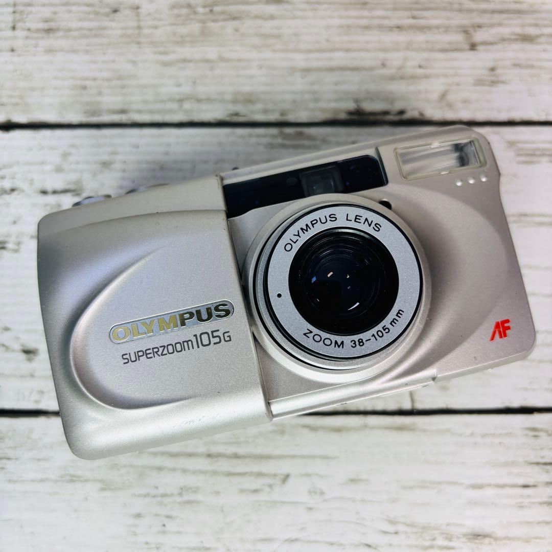 動作良好】OLYMPUS フィルムカメラ SUPER ZOOM 105G - メルカリ
