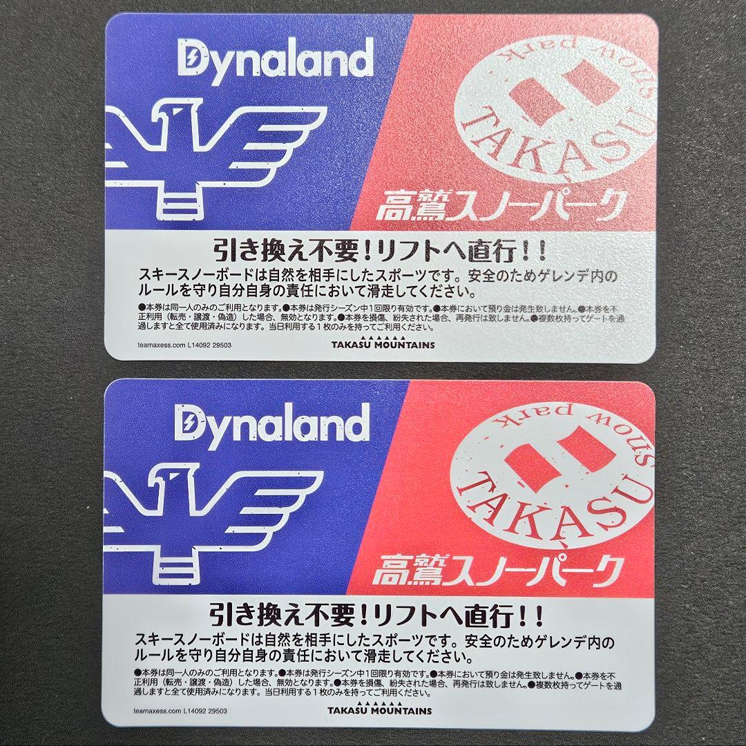 高鷲スノーパーク&ダイナランド 大人1日リフト券 2枚 - メルカリ