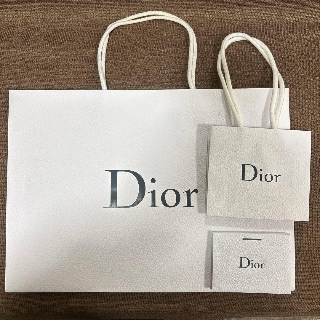 Dior ホワイトショップ袋 3セット 大サイズ 小サイズまとめ売り - メルカリ