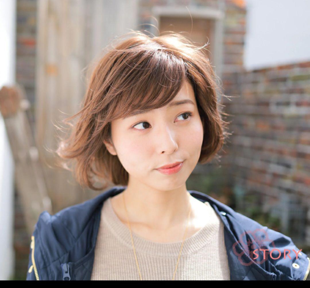 story 医療用フルウィッグ自然な栗色 ブラシ、2スタンド、80ヘアカバー付