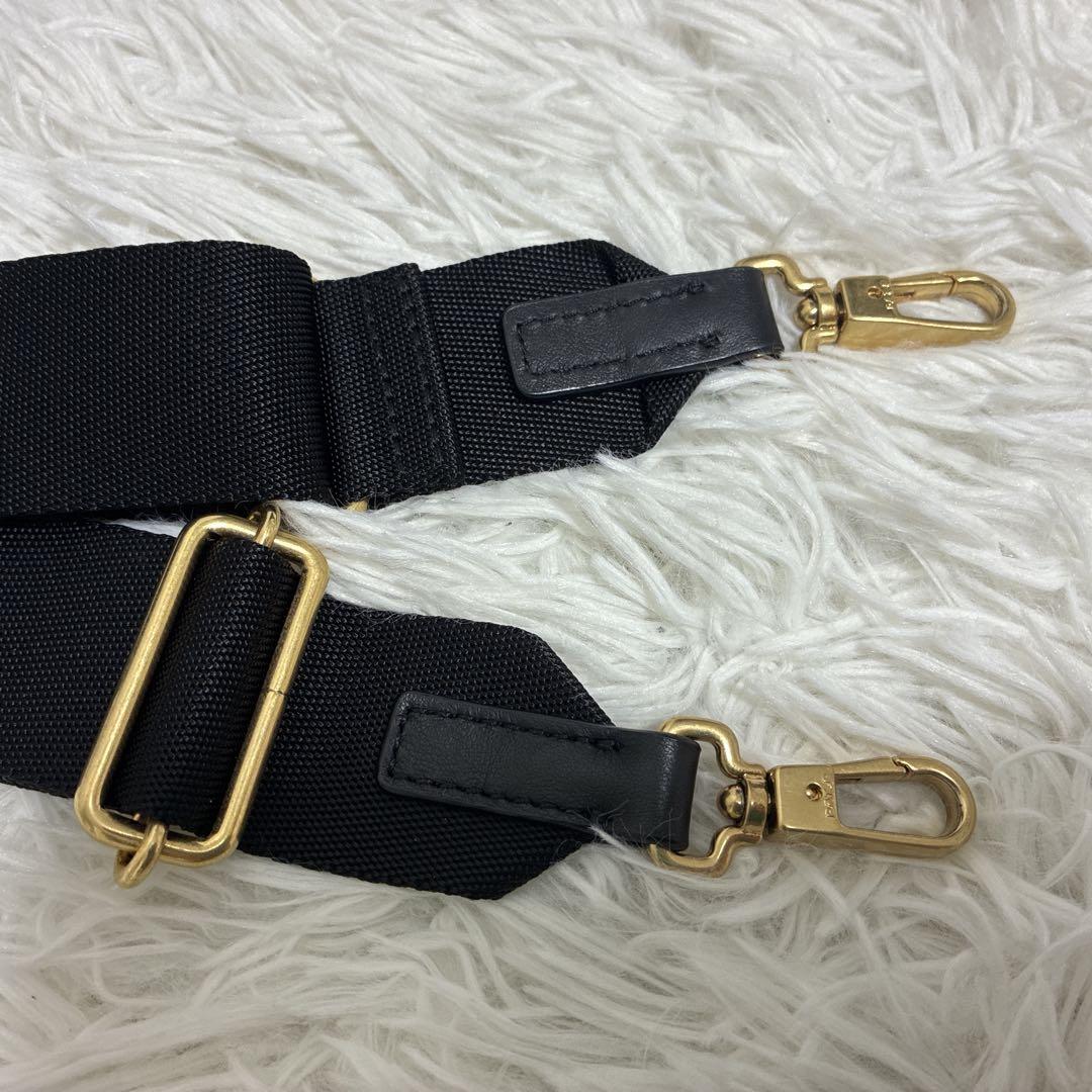 美品 ORSETTO オルセット ナイロンサイドジップトートバッグ 2way 黒