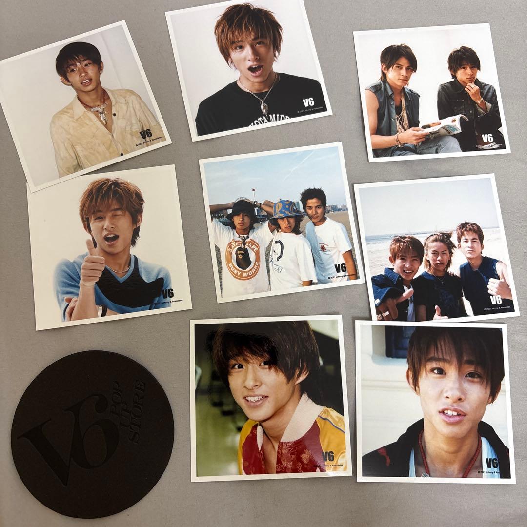 V6 三宅健 写真 8枚セット コースター付き 真四角フォトセット - メルカリ
