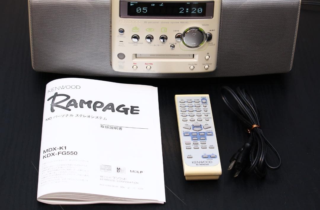 KENWOOD MDX-K1 CD/MD/TUNER コンポ ラジカセ 極美品 - メルカリ