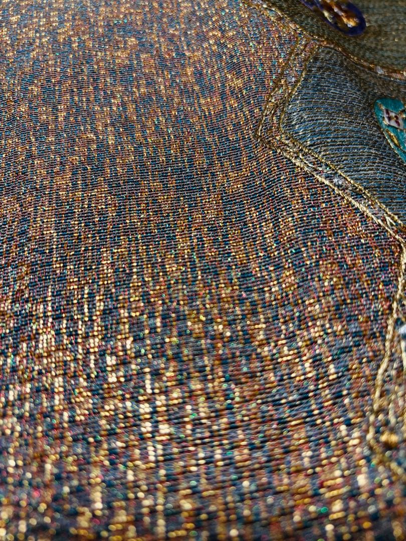 超美品】袋帯 細かな蘇州刺繍 キラキラ 六通 宝相華 鳥花 - メルカリ