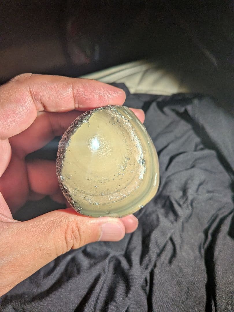 研磨品 十勝石玲瓏 イエロー、グリーン、ピンク複合色両面磨き 超特級玲瓏