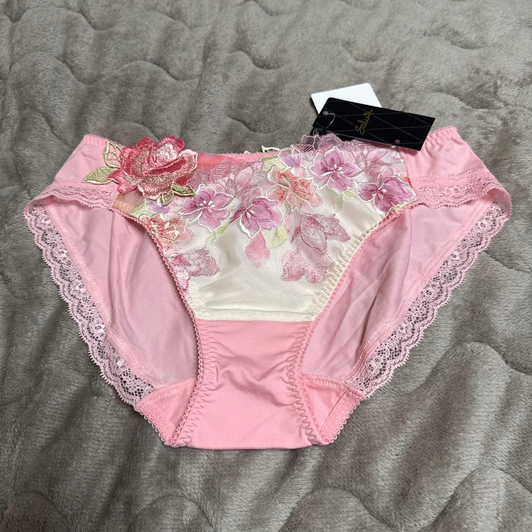 Salute 花柄レース キャミソール L-80 ピンク Salute ピンク