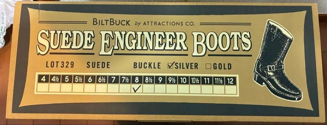 最終価格 アトラクションズ ビルトバック 329 エンジニアブーツ 未