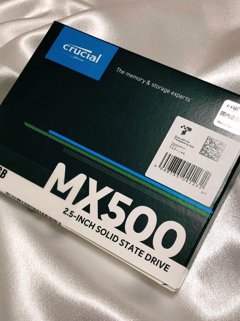 【新品未開封】crucial MX500 CT500MX500SSD1/JP Crucial MX500 500GB 3D NAND SATA 2.5-inch 7mm (with 9.5mm adapter