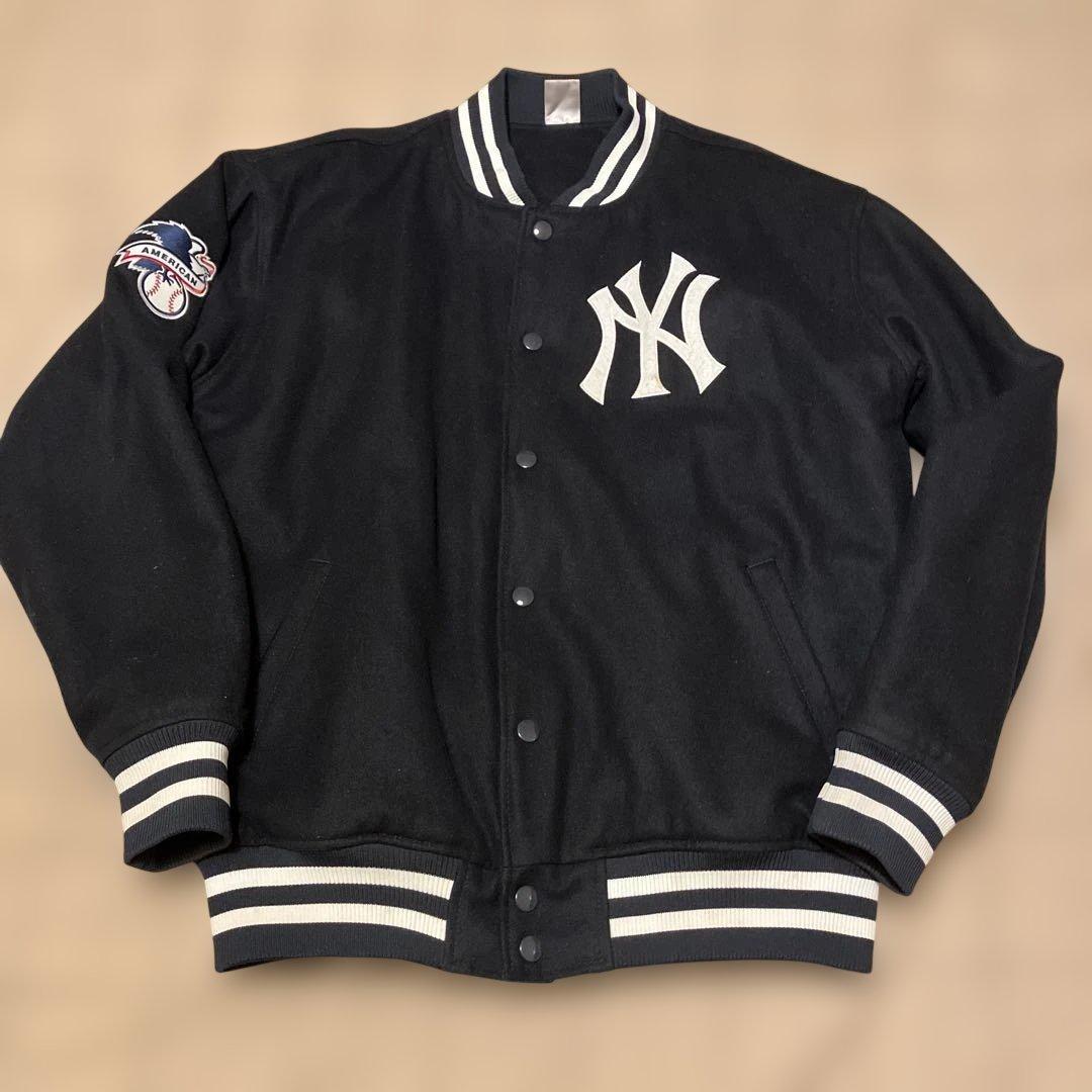 ファナティクス ヤンキース スタジャン スタジアムジャンパー ネイビー L Fanatics（ファナティクス） スタジアムジャケット スタジャン NY