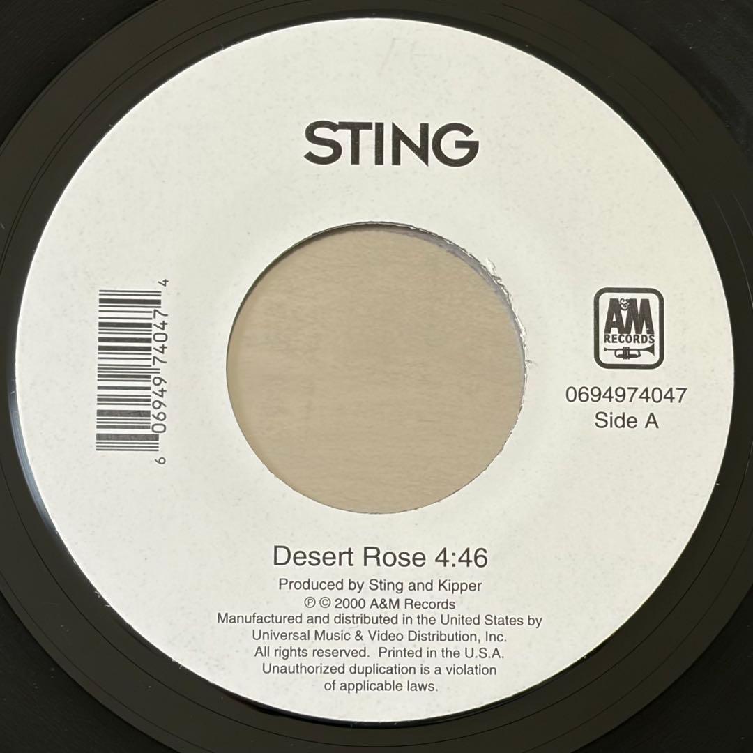7インチ 7EP Sting Desert Rose Cheb Mami STING & CHEB MAMI - DESERT ROSE - YouTube