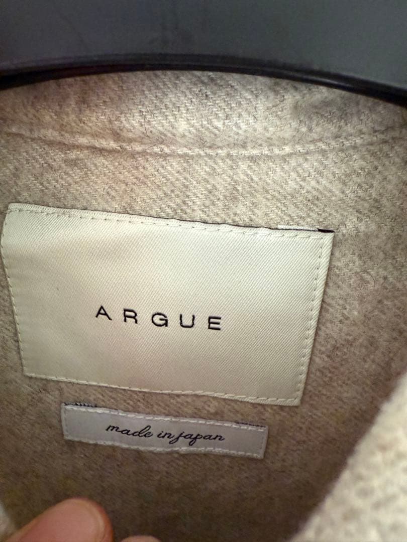 むくく69様 argue ベージュ シャツ 長袖 オーガニック アギュー - メルカリ