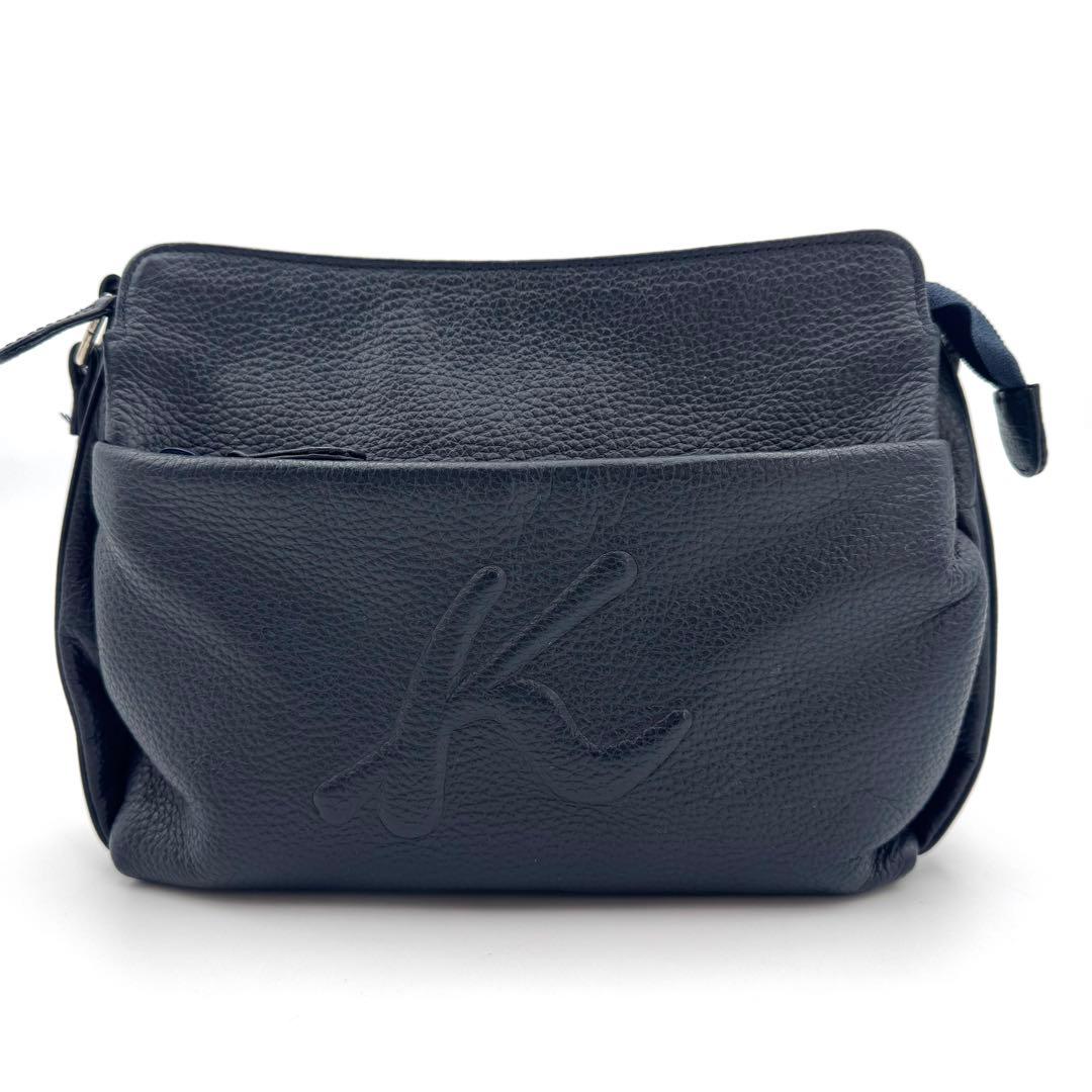 ✨現行・未使用級✨キタムラ ショルダーバッグ N2-40 立体ロゴ 斜め