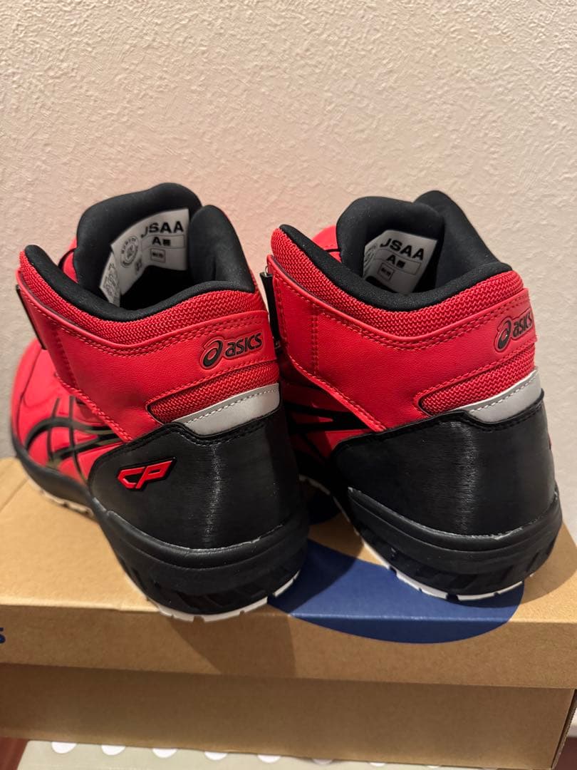 アシックス　ウィンジョブ　CP304 BOA 25.5cm レッド/ブラック