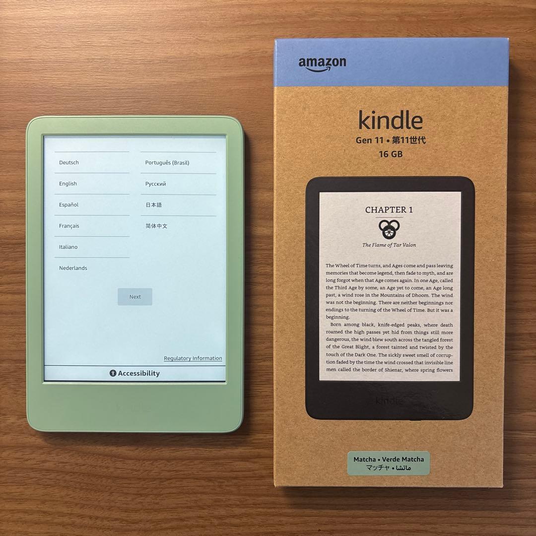 Amazon Kindle マッチャ、16GB、広告なし Amazon Kindle 2024 (11th gen) 16GB Matcha Green Without Ads No Ads
